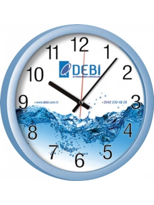 32 CM SUMAK PLASTİK DUVAR SAATİ