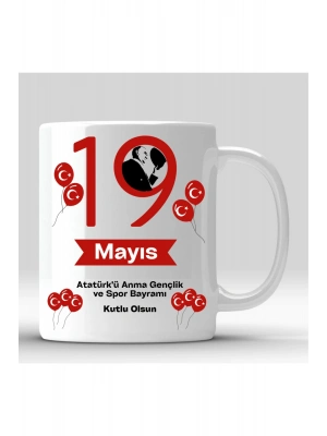 Mug Kupa- 19 Mayıs a Özel Baskılı Kupa (6 Farklı Mode)