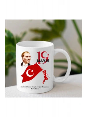 Mug Kupa- 19 Mayıs a Özel Baskılı Kupa (6 Farklı Mode)