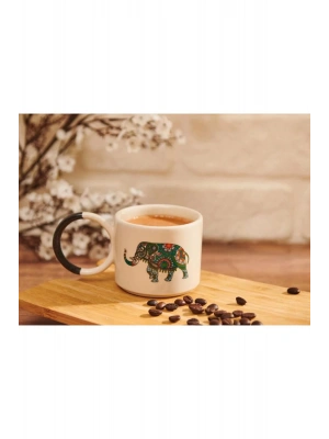 Mug Kupa Sarı Yuvarlak Kulplu Kişiye Özel Kupa