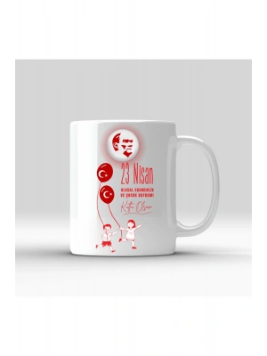 23 Nisan Temalı Seramik Kupa Bardak