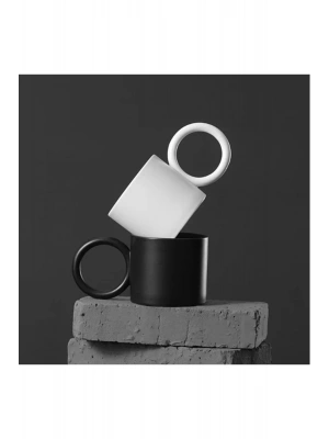 Mug Kupa Siyah Seramik Çay Ve Kahve Fincanı