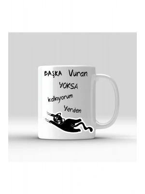 Baskılı Kupa Bardak- Kedi Temalı