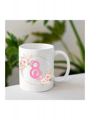 Kadınlar Gününe Özel Baskılı Kupa Bardak