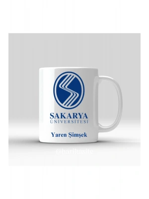 Üniversite Logolu Kişiye Özel Kupa Bardak