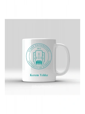 Üniversite Logolu Kişiye Özel Kupa Bardak