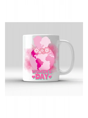 Kadınlar Gününe Özel Baskılı Kupa Bardak