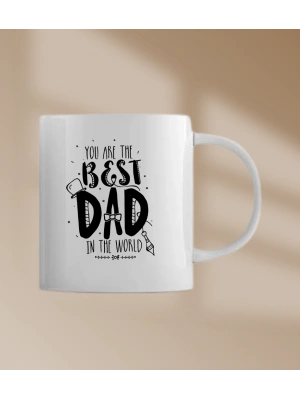 Babalar Günü 1 Numaralı Baba Baskılı Kupa Bardak