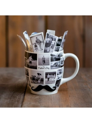 Babalar Günü Nostalji Baskılı Kupa Bardak