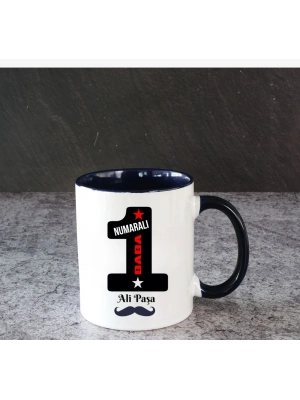 Babalar Günü 1 Numaralı Baba Baskılı Kupa Bardak
