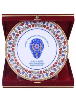 Baskılı Porselen Plaket Tabak