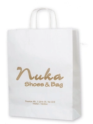 BEYAZ KRAFT KARTON ÇANTA