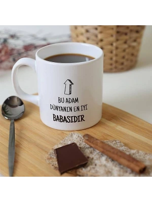 Bu Adam Dünyanın En İyi Babasıdır Baskılı Konuşan Kupa