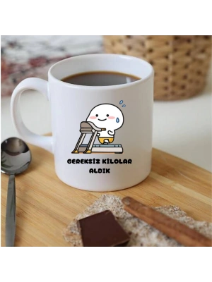 Gereksiz Kiloları Aldık Baskılı Konuşan Kupa