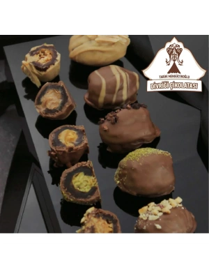 Çikolata Kaplı Karışık Dolgulu Hurma 675 gr