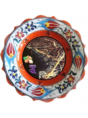 Çini  18cm RESİMLİ ÇİNİ TABAK