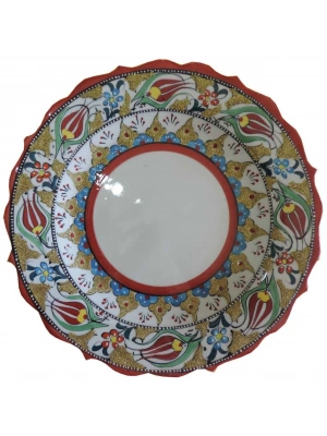 Çini  30CM YALDIZLI FOTOĞRAF TABAĞI