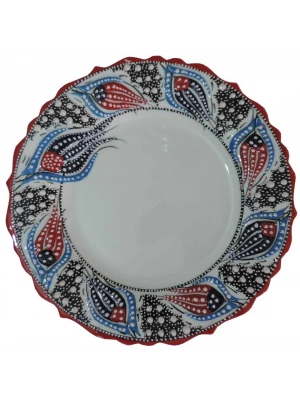 Çini  LALE 30 CM KALİGRAFİ TABAĞI