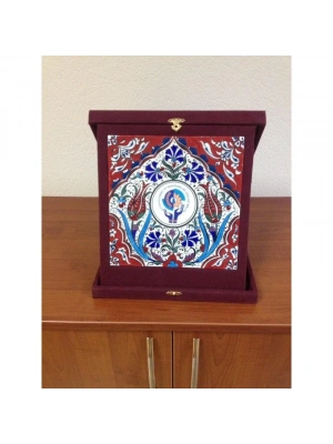 Hediyelik Logo ve Resim Baskılı Çerçeve Kadife Kutu