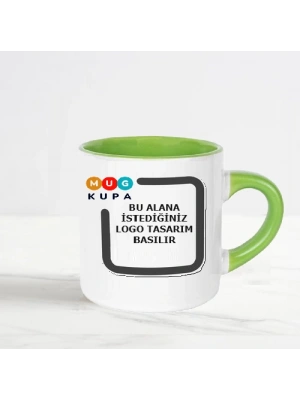 İsme Özel Logolu Baskılı Porselen Çay ve Kahve Fincanı