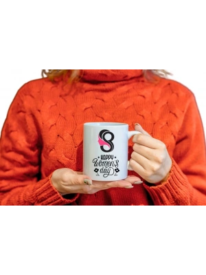 Kadınlar Gününe Özel Baskılı Kupa Bardak