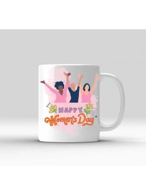 Kadınlar Gününe Özel Baskılı Kupa Bardak