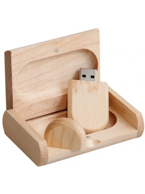 KAPAKLI AHŞAP USB KUTUSU