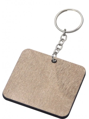 KARE AHŞAP ANAHTARLIK