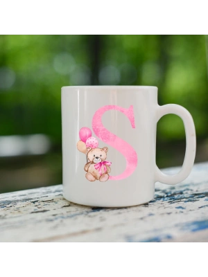 S Harf Yazılı Seramik Kupa