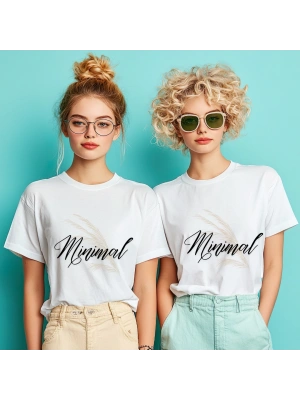 Kişiye Özel Minimal Baskılı Tişört