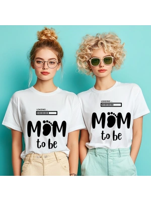 Kişiye Özel Mom To Be Baskılı Tişört