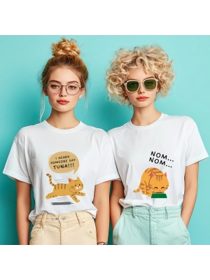 Kişiye Özel Cat Baskılı Tişört