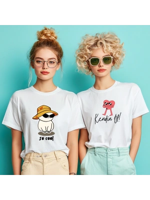 Kişiye Özel So Cool Baskılı Kedili Tişört