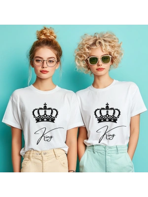 Kişiye Özel King Baskılı Tişört