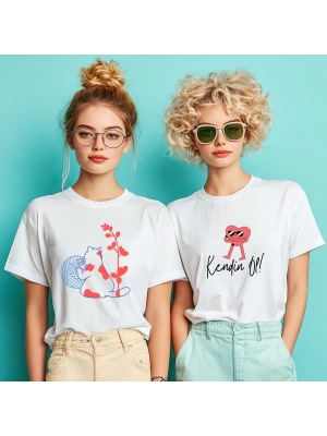 Kişiye Özel Yumakla Oynayan Kedi Baskılı Tişört