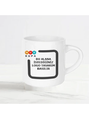 Kurumsal Logolu Baskılı Porselen Çay ve Kahve Fincanı