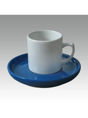 Logo Baskılı Türk Kahvesi Fincanı Mavi