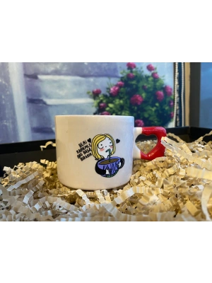 Beni Kahvemle Başbaşa Bırakın Yazılı Kupa Fincan