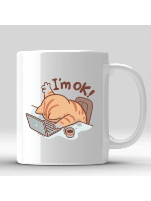 Mugkupa Ben İyiyim Baskılı Kupa Bardak