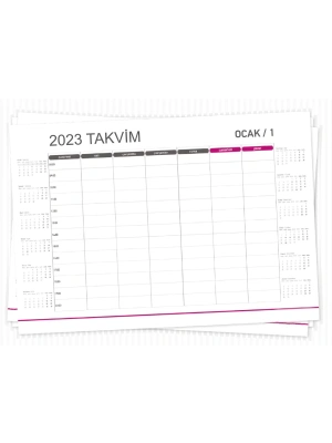 PAPEL 27 x 39 cm MASA SÜMEN TAKVİMİ