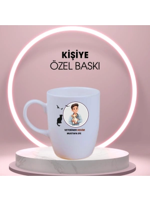 KİŞİYE, MESLEĞİNE ÖZEL BASKILI SERAMİK KUPA