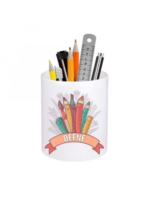 Porselen Toptan Baskılı Kalemlik