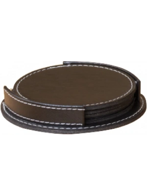 RENK DERİ BARDAK ALTLIĞI