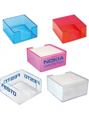 ŞEFFAF PLASTİK KÜP BLOKNOT