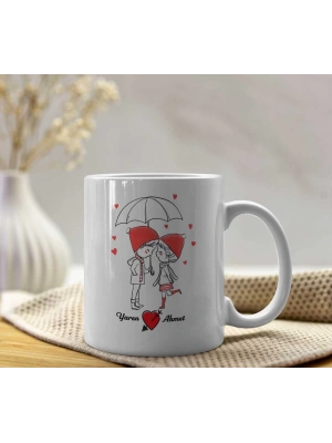 Sevgililer Gününe Özel Baskılı Kupa Bardak