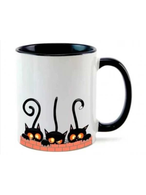 Sevgililer Gününe Özel Kedi Baskılı Kupa Bardak