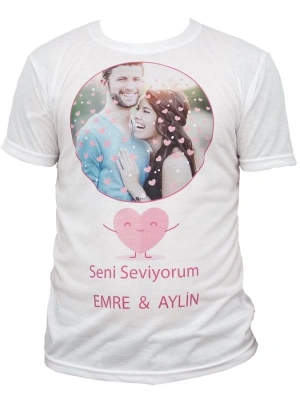 SIFIR & KALIN YAKA SÜBLİMASYON T-SHİRT