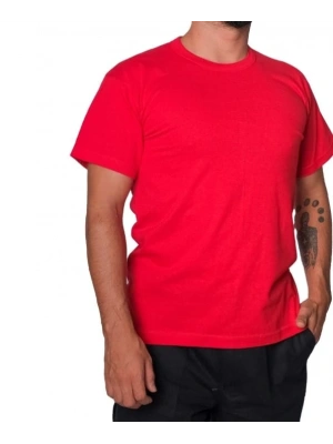 Toptan Promosyon Logo Baskılı Kırmızı Tişört