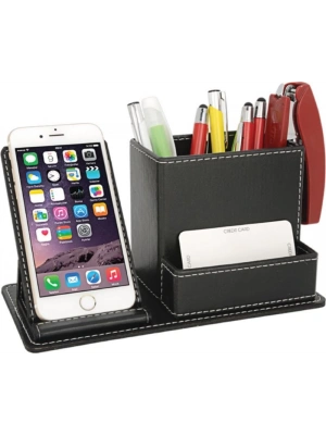 STAND DERİ MASA SETİ