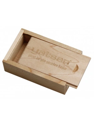 SÜRGÜLÜ AHŞAP USB KUTUSU